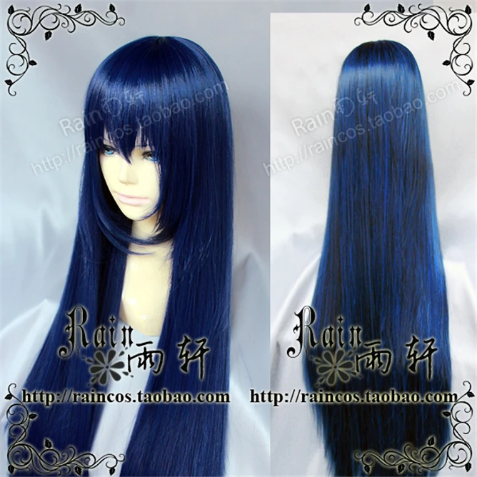 blue wig real hair