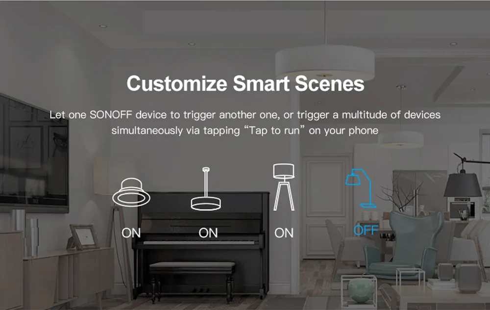SONOFF 10 шт. мини двухсторонний умный переключатель DIY управление приложение голосовой таймер Автоматизация для умного дома может работать с внешним переключателем