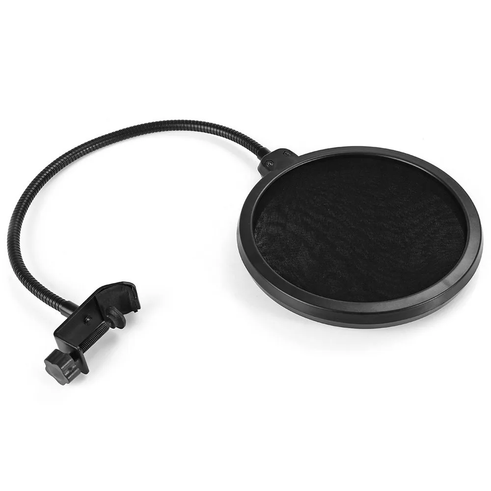 

Double Layer Studio Microphone Mic Wind Screen Pop Filter/ Swivel Mount / Mask Shied For Speaking Recording Hot