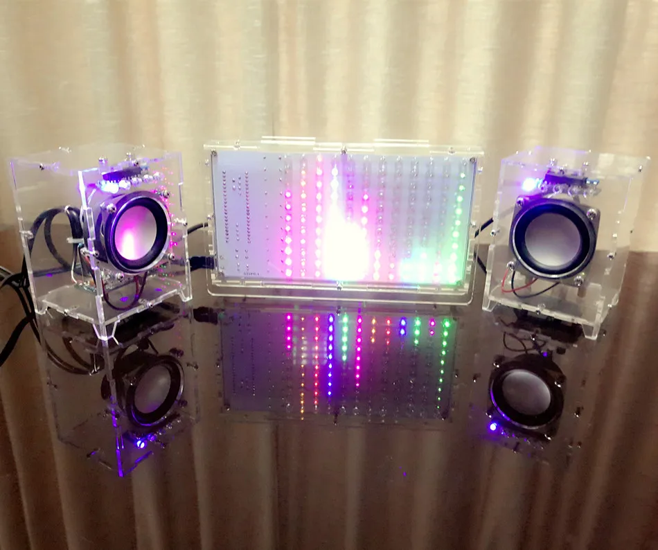 

SCM LED music spectrum display production suite LED glare flash DIY parts and electronic training rhythm