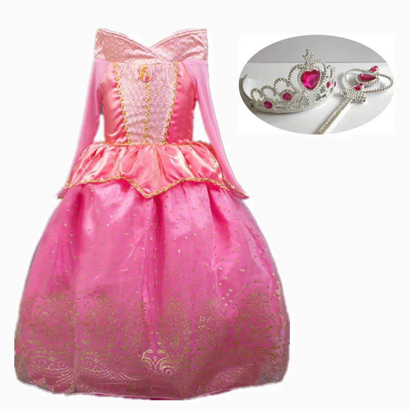 Kids Princess Dress Girls Sleeping Beauty Cosplay Costume Children Halloween Party Clothes Christmas Gift | Детская одежда и обувь