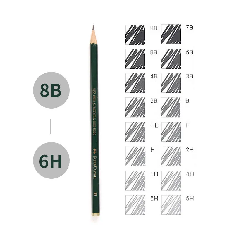Faber Castell 16 шт. для рисования и письма тени эскиз черная основа товары рукоделия