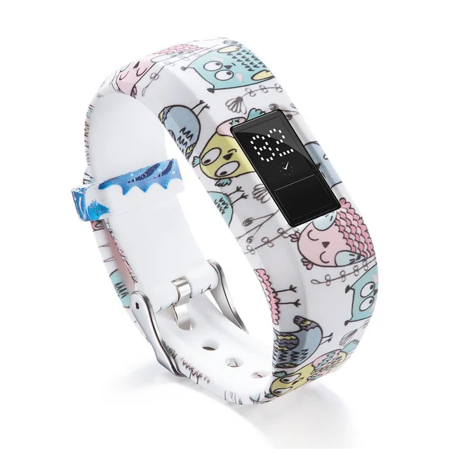 Силиконовый браслет, наручный браслет для Garmin Vivofit 3, мягкий сменный декоративный узор, регулируемый ремешок для Garmin JR/JR2 - Цвет: G