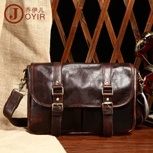 Free shipping Fashion trend vintage crazy horse leather man bag fashion genuine leather male messenger bag