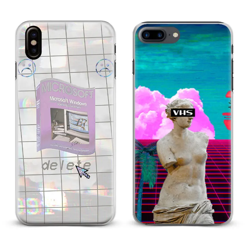 

Vaporwave Musical style Logo Coque Phone Case Cover Shell For Apple iPhone X 8Plus 8 7Plus 7 6sPlus 6s 6Plus 6 5 5S SE
