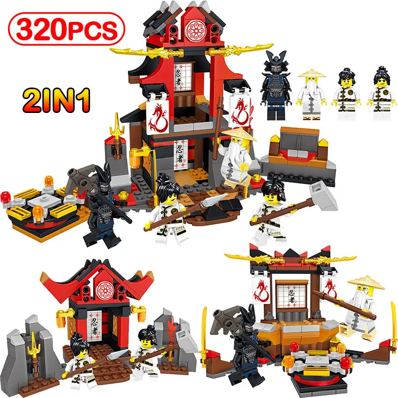 

LegoINGLYS Ninjago 320pcs Building Blocks Castle Magic Master Architecture Model Ultimate Practice Venue Toys For Children Sets