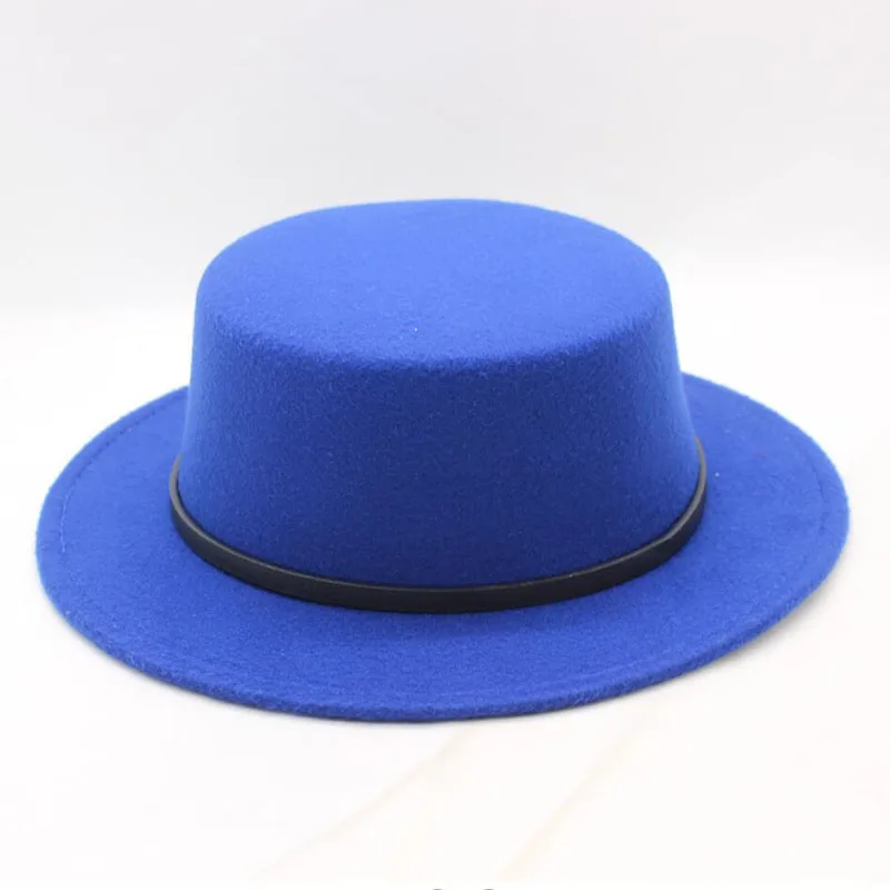 BINGYUANHAOXUAN/Модная Мужская классическая фетровая шляпа из свиного пирога, фетровая шляпа, шляпа-федора, шапка, черная лента, Панама
