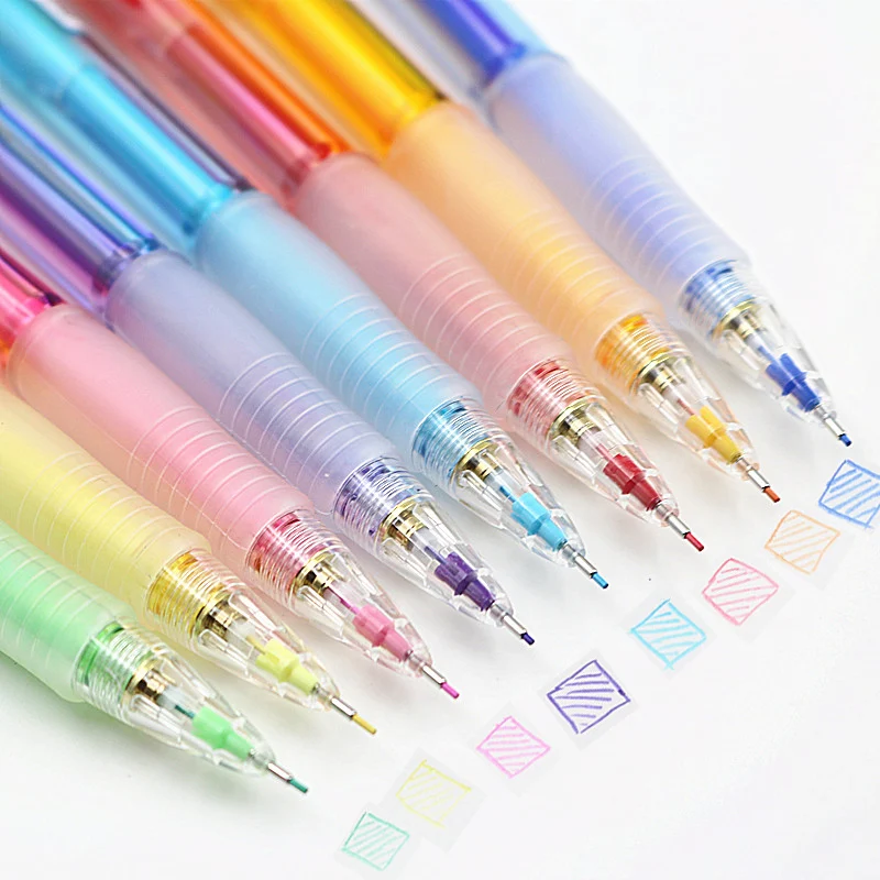 Япония стираемый цветной механический карандаш HCR-197 цветной карандаш 0,7 мм свинцовый стержень