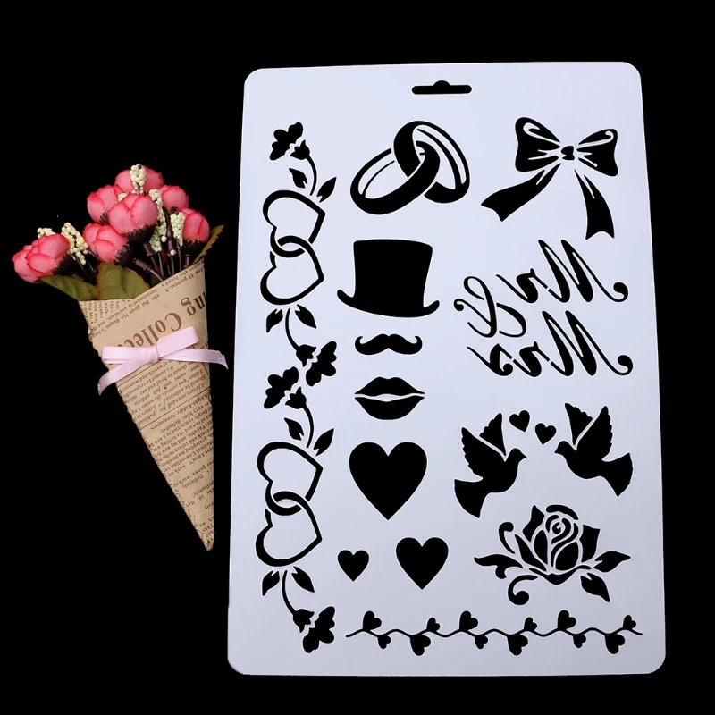 

Layering Stencils Album Scrapbooking Drawing Painting Template Paper DIY Mould