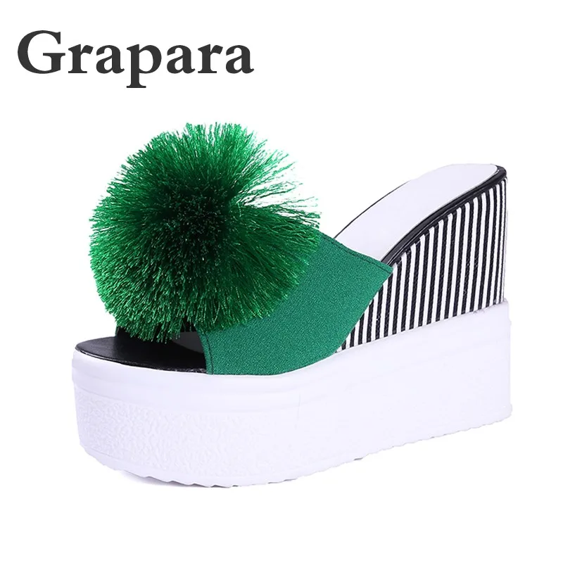 beach platform slippers