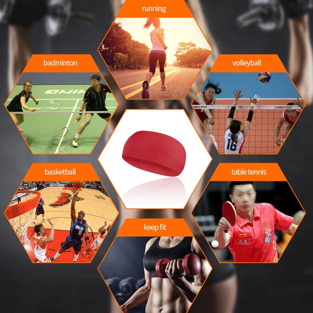 Lyca абсорбент Велоспорт Йога Спортивная Повязка от пота Для мужчин Sweatband для мужчин и женщин головные повязки для йоги головы Налобные повязки спортивные безопасности