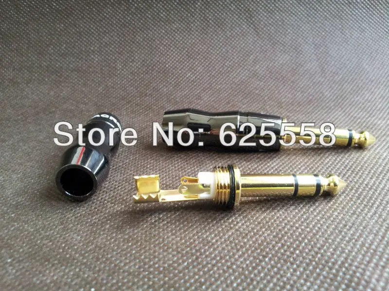 1 пара аудиоразъём 6 3 мм 1/4 дюйма|connector plug|connector 6.3mmconnectors gold |