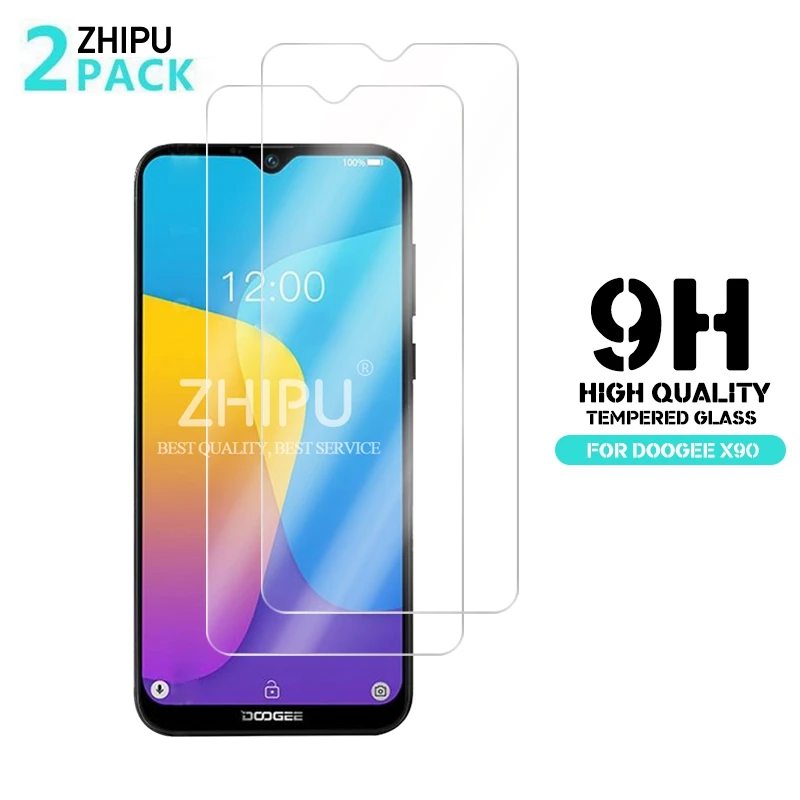 2 шт закаленное стекло Для DOOGEE X90 Защитное для экрана 2.5D 9H Премиум Закаленное