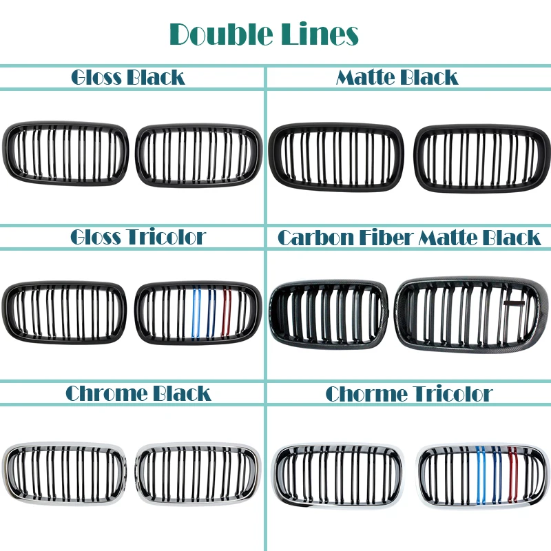 

Car Kidney Front Racing Grills For BMW X5 F15 X6 F16 2018 2017 BMW M Performance Accessories X5 X6 Series 2014 2015 2016