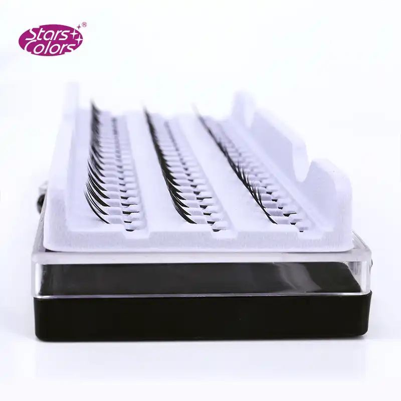 Hot sell import 8D eyelash natural false lashes Black Eyelashes Extension 60 bunches beauty make up tools