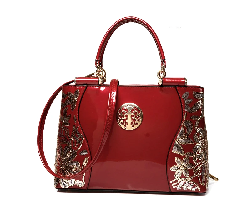 Роскошная женская сумка из натуральной лакированной кожи, сумка через плечо известного бренда, модная сумка-клатч, дизайнерская большая сумка-мессенджер со стразами