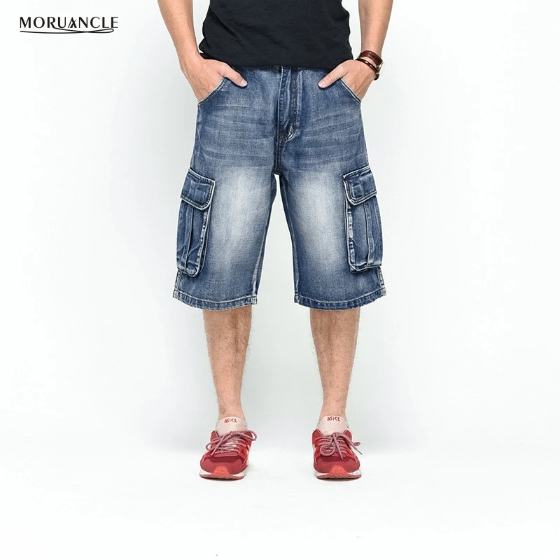 MORUANCLE Plus Size 30 46 pantaloncini Cargo in Denim da uomo tasche  multiple Streetwear Jeans larghi pantaloncini Skateboard Jeans corti per  uomo|mens denim cargo shorts|cargo shortsshorts skateboard - AliExpress