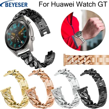 

Rhinestone Metal Stainless Steel wrist strap For Huawei watch GT watchstrap for Huawei Watch gt replacement bracelet watchbands