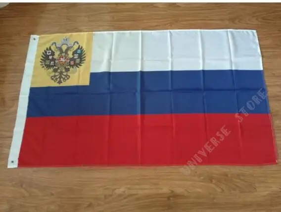 

90x150cm 19 century Russian Empire flag, decorative banners commemorating 100D Free Shipping
