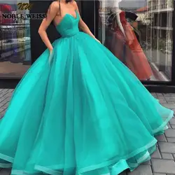 Благородный WEISS Милая бальное платье Бальные платья 2019 Раффлед Тюль Vestidos de 15 anos дешевые плюс размеры сладкий 16 платья для женщин