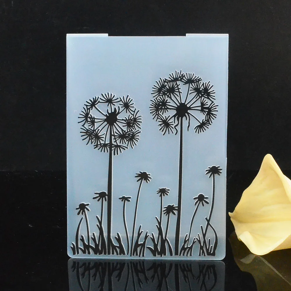 

Plastic Embossing Folder Grass Pattern for Scrapbooking DIY Photo Album Crafts Gift Template