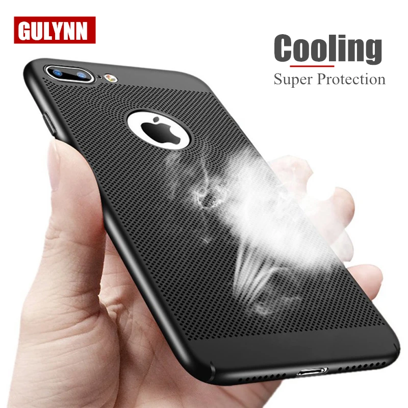 GULYNN Luxury Heat dissipation Platic Cases For iphone X 8 8 Plus