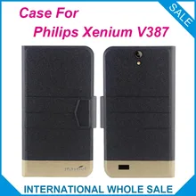 5 цветов супер! Для Philips V387 чехол, новая мода, бизнес, магнитная застежка, ультратонкий, флип, кожаный чехол для Philips Xenium V387