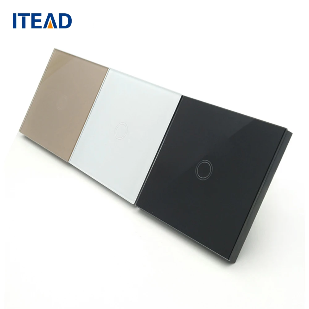 

EU Standard Wall Light Touch Switch Panel On/Off Sensor 1 Gang One Way Waterproof Home 240V Controller Switch Plate