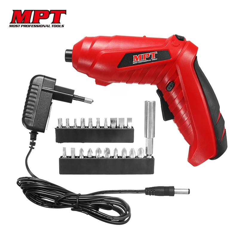 

MPT MCSD4803 4.8V Mini 600mAh Battery Electric Cordless Screwdriver Rechargeable Adjustable Electric Drill Portable Power Tool