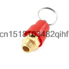 Красный Пластиковый Покрытием 1/" PT Наружная Резьба Безопасности Воздушного Клапана Сброса Давления