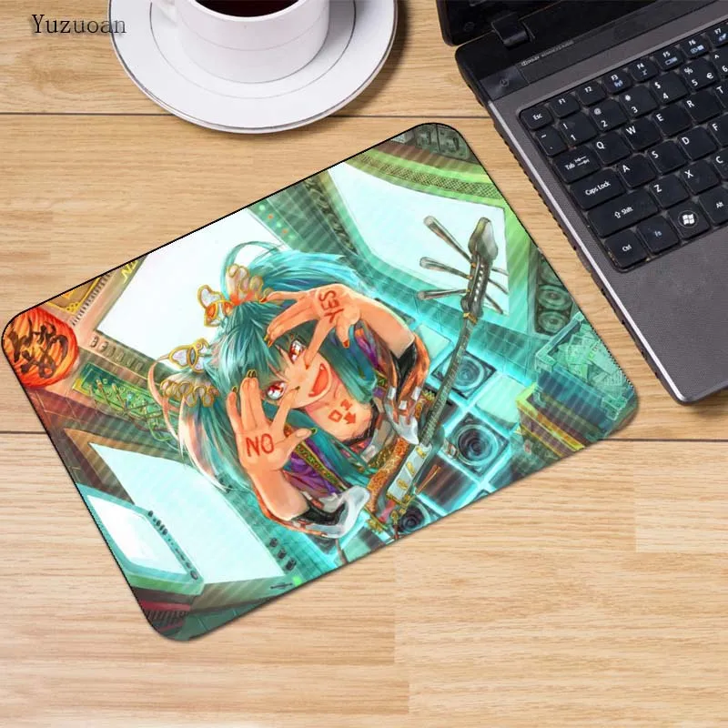 Yuzuoan 180*220*2mm Cute girl Hatsune Miku Anime Mouse pad gamer gaming