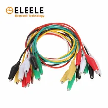 10PCS Alligator Clips Electrical DIY Test Leads Alligator Double-ended Crocodile Clips Roach Clip Test Jumper Wire PN35 2 pcs sheathed alligator clips electrical diy test leads alligator double ended crocodile clips roach electrical jumper wire