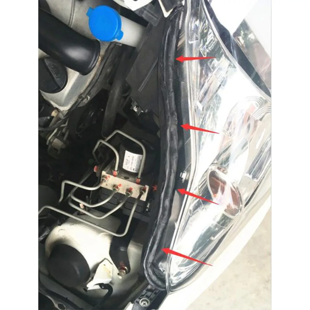 1Roll=4M Black BUTYL RUBBER GLUE LED Headlight Sealant Retrofit Reseal HID Headlamps Taillight Shield Glue Tapes For Car