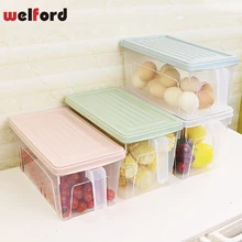 Главная Ежедневно резким коробка для хранения холодильник с ручкой асептический без запаха фрукты и овощи пищевой отделка кухни