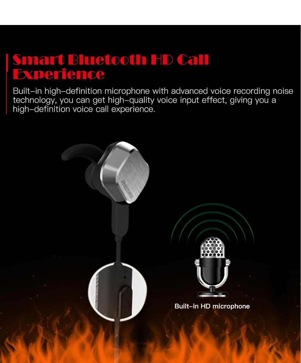 Remax S2 Wireless Magnetic Sports Earphone Bluetooth 4.2 Stereo Sound Headphone (8)