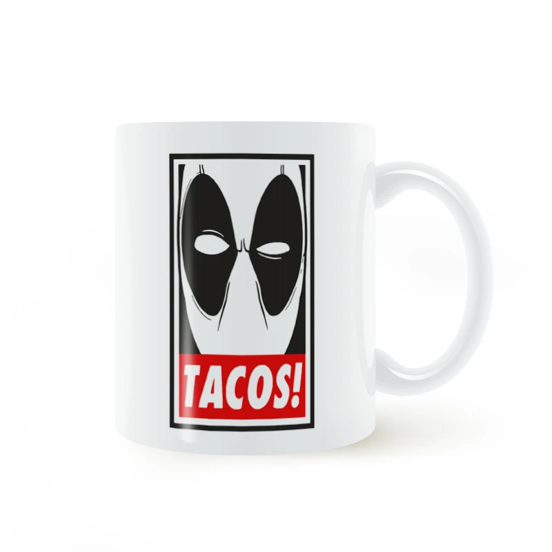 

Deadpool Marvel Mug Coffee Milk Ceramic Cup Creative DIY Gifts Home Decor Mugs 11oz T1076