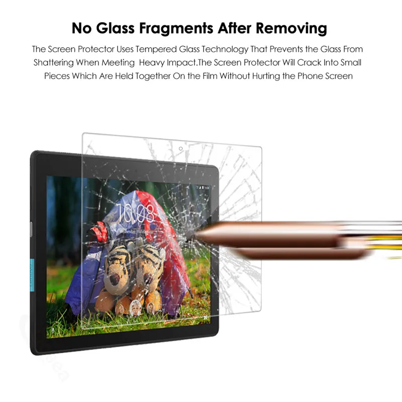 Qosea закаленное Стекло для lenovo Tab E10 TB X104F 10 1 Экран протектор ультра тонкая Обложка E7