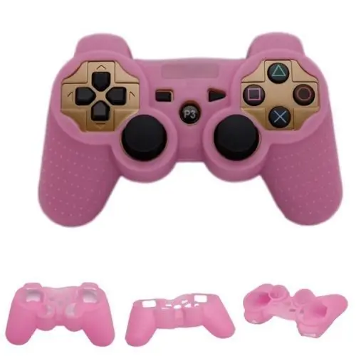 

Silicone Skin Case for PS2 for PS3 Controller Pink