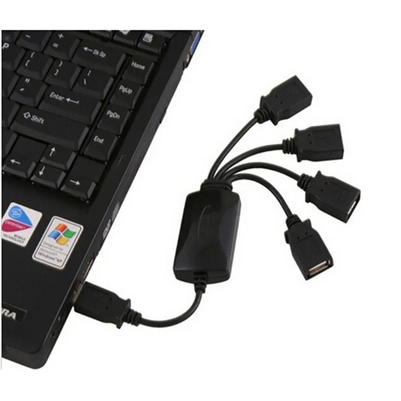 Для ПК ноутбук Destop Hi-Q 4 в 1 высокоскоростной 4 порта USB 2,0 кабель мульти хаб расширения/сплиттер концентраторы кабель адаптер конвертер
