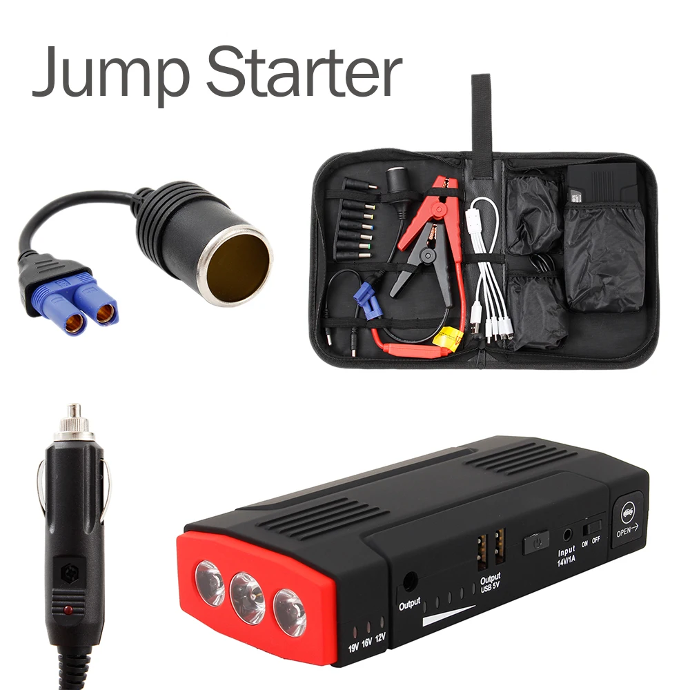 

EU Plug Car Jump Starter Multi-Function Mini Portable Emergency Battery Charger 68000mAh Booster Power Bank Starting Device