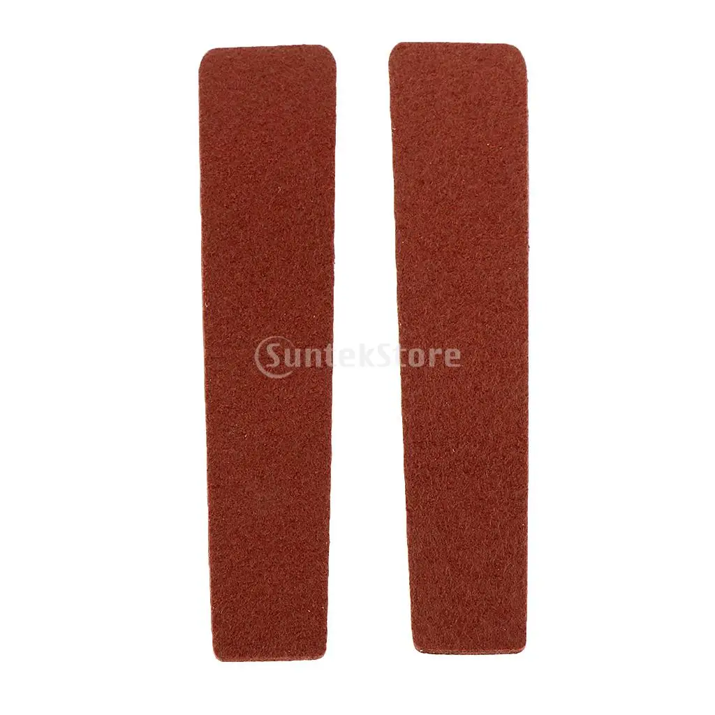 2pcs Cow Leather Archery Bow String Silencer Pads Adhesive Noise Vibration Absorber Strip Outdoor Hunting