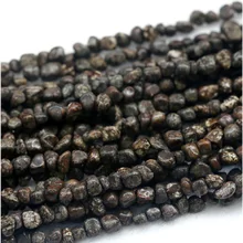 Скидка натуральные коричневые снежинки обсидиан Самородок Свободные бусины свободной формы 5-12 мм подходят для ювелирных изделий 1" 03930