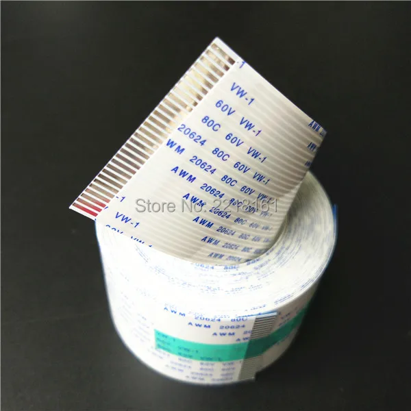 30pins long data cable for Large format solvent printer Mutoh 1614 main board FFC data cable 3.9M long (1.25*30P*3500mm A)