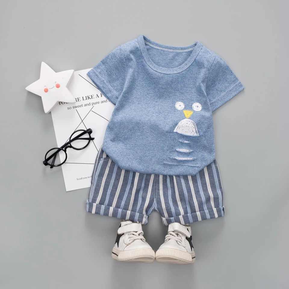 

Kids Summer Soft Cotton Sets Children Shirt Short Sets Boys Girls Summer Cotton Clothes Kids T-Shirt Children Clothing