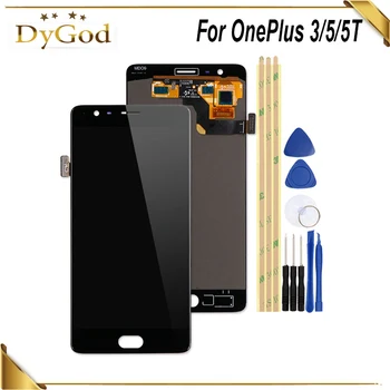 

DyGod For OnePlus One plus 3 5 5T LCD display + Touch Screen Digitizer Premium Assembly Replacement for OnePlus 3 5 5T+tools