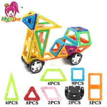36 шт. Большие размеры модели строительные блоки игрушки Магнитные дизайнерские Детские Обучающие развивающий Магнитный кирпич игрушки