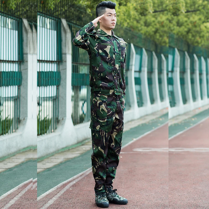 

Hot 2017 Outdoor Commando Labor Overalls long Suit special hunter camouflage sports wear military Tactical Hiking Cargo Set