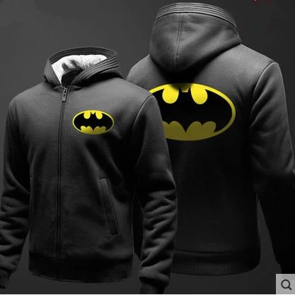 Avengers Batman Hombres de Chaqueta de Las Mujeres Espesan Polar Cremallera Para Arriba la Chaqueta Con Capucha Casual Sudaderas Escudo DC Comics Cosplay|mens sequin tuxedo jacket|mens tunic jacketmen jacket blazer -