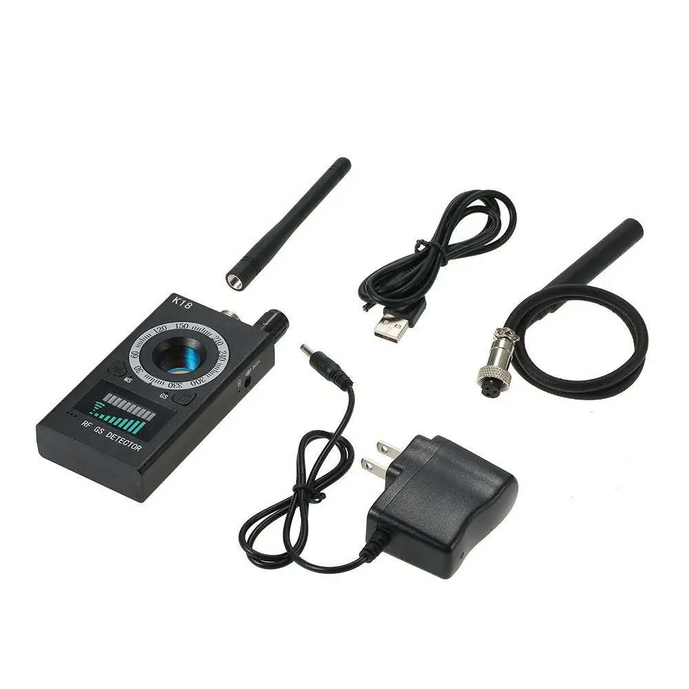 K18 Multi-function Anti Candid Detector Camera GSM Audio Bug Finder GPS Signal Lens RF Tracker Detect Wireless Products r30