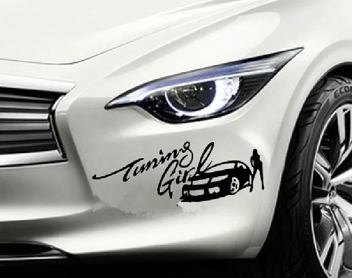 Envío Gratis Pegatinas De Coches Estilo Chica Tuning Car